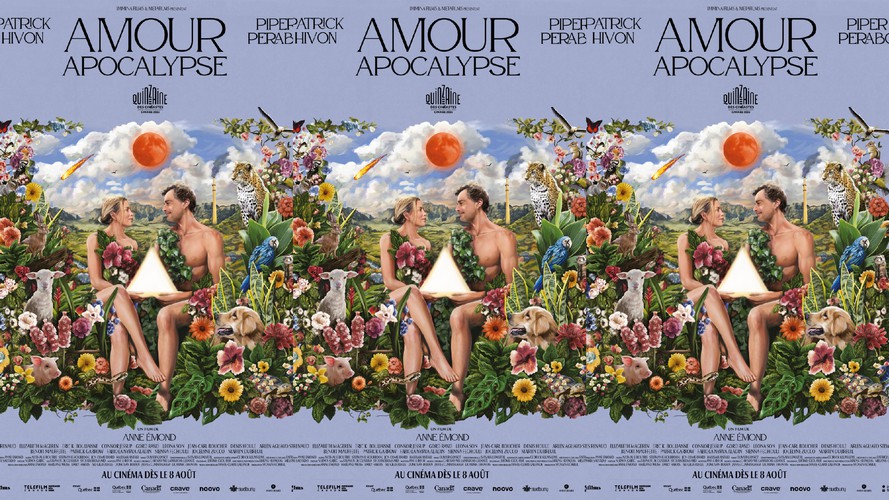 Harrison Fun et Angelica Delvalle réalisent l’affiche du film « Amour Apocalypse » d’Anne Émond