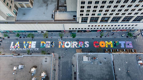 La Fondation Dynastie et Never Was Average dévoilent une fresque dédiée au mouvement #BlackLivesMatter