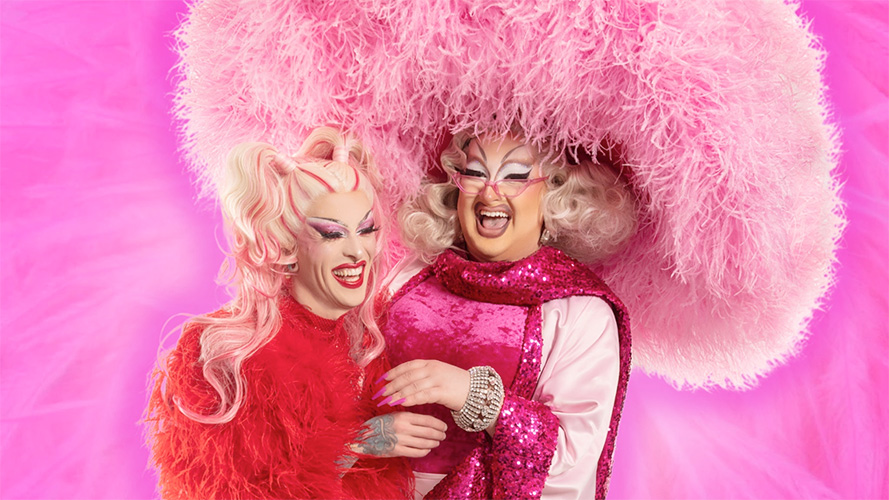 Rainbow Drag et Mona de Grenoble s’unissent pour présenter « Entre 2 lèvres : Le Talkshow »