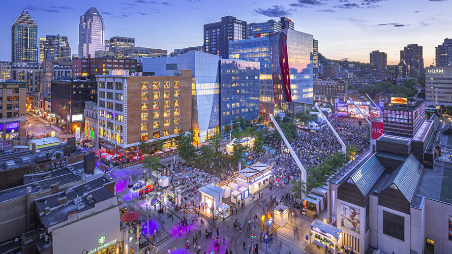Le Quartier des spectacles aurait accueilli 6 millions de festivaliers et de spectateurs l’été passé