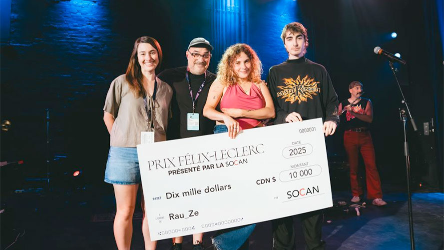 Le duo Rau_Ze remporte le 29e prix Félix-Leclerc de la chanson, présenté par la SOCAN